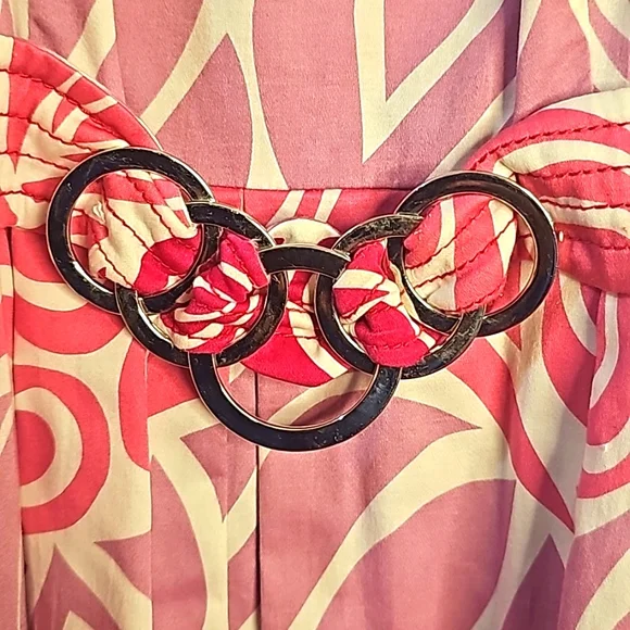 Muse women Floral dress, Size 4, Color: Pink, purple, white, lavender - Picture 4 of 9